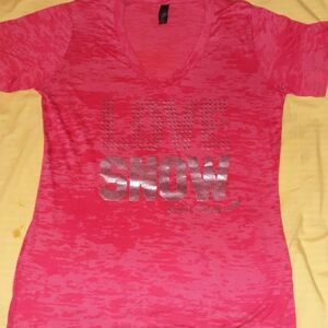 Divas Snowgear Love‎ Snow Sparkle T-Shirt XL